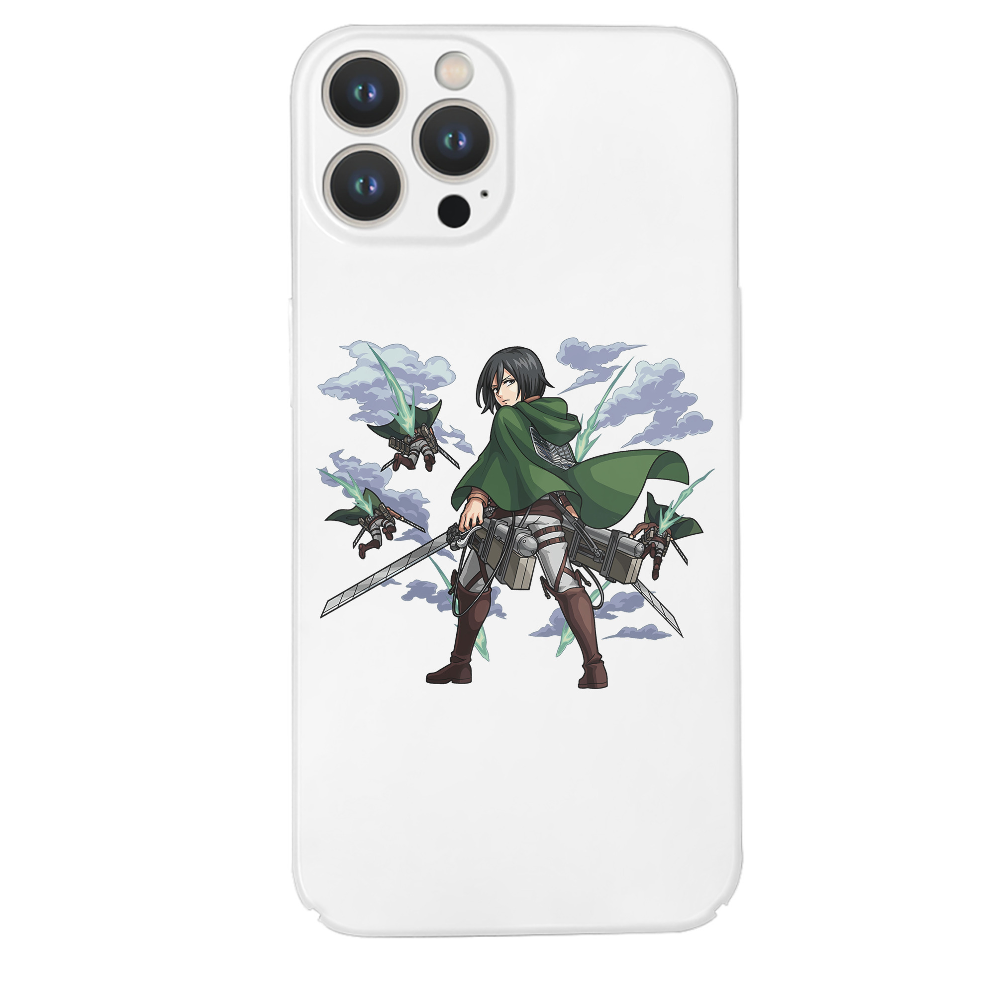 （画像用） 進撃の巨人 ミカサ·アッカーマン Attack on Titan Mikasa Ackerman 【iPhone 14シリーズ対応】ハードケース